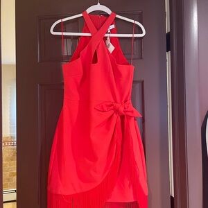 Likely red fringe dress size 4 with tags on